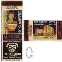 Vintage Matchbook Cover Curtis Hotel Minneapolis Minnesota MN Airplane l... - £7.78 GBP