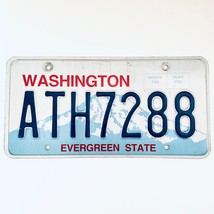  United States Washington Evergreen State Passenger License Plate ATH7288 - $205.22 MXN