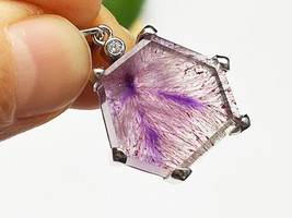 Super seven Crystal Pendant Silver 925 Handmade Jewelry A010119 - £174.13 GBP