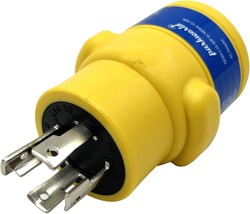 Parkworld 62947 Nema L14-30P To 10-30R Adapter 4-Prong Generator 30A, Yellow - $44.95