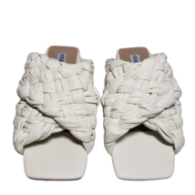 Steve Madden Women Marina Off White Slide Slip On Open Toe Flat Sandals ... - $32.49