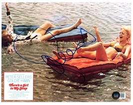 GOLDIE HAWN SIGNED 8X10 PHOTO THERE&#39;S A GIRL IN MY SOUP PETER SELLERS BA... - £117.35 GBP