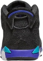 Jordan Toddlers 6 Retro Aqua Sneakers, Black/Bright Concord-aquatone Size 9C - £76.38 GBP