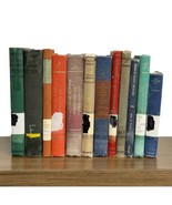 Lot Of 12 Small Colorful Old Vintage Antique books Staging or Decoration - £37.01 GBP