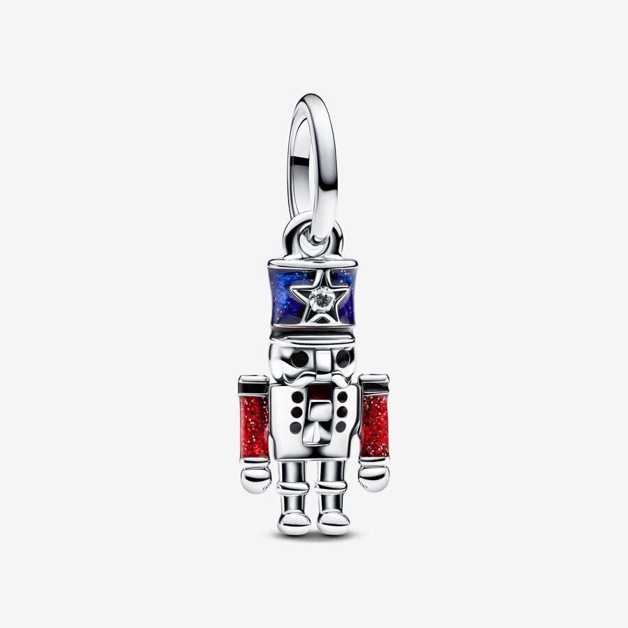 925 Sterling silver Moveable Nutcracker Dangle Charm  793583C01