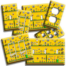 Retro Super Mario Levels Light Switch Outlet Wall Plate Herd Game Room Art Decor - $11.99+