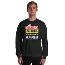 Grandpa warning Perfect Griller Funny Father&#39;s Day Present Unisex Sweatshirt Bla - £23.40 GBP+