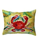 Betsy Drake Rock Crab Small Noncorded Pillow 11x14 - £38.94 GBP