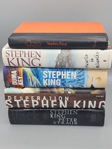 Stephen King Lot of 5 Hardcover Cujo, Desperation, Duma Key, Black House, Hearts - £25.68 GBP