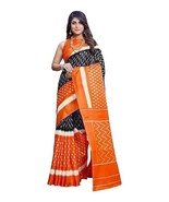 Women&#39;s Exquisite Printed Art Silk Saree Set with Blouse - Elevate Your ... - $2.72 CAD