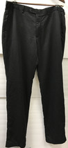Enro Men&#39;s Deep Black Flat Front Dress Pants - Size 38 - £24.55 GBP