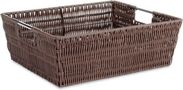 Whitmor Java Rattique Shelf Storage Tote Basket - £31.14 GBP