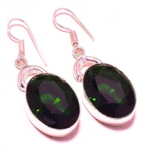 Chrome Diopside Gemstone Christmas Gift Earrings Jewelry 2&quot; SA 1841 - £4.14 GBP