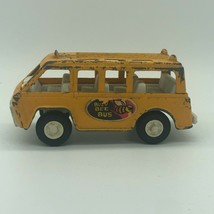 1970 Tootsietoy Die Cast Toy Buzy Bee Bus Yellow Truck Van Vintage USA Made - $12.00