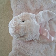 Bearington Baby Collection Soft Pink Faux Fur Bunny Rabbit Play Mat Tummy... - £21.25 GBP