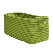 Modern Farmhouse Home Basket - Pea Green 16&quot;x8&quot;x10&quot; - £92.43 GBP