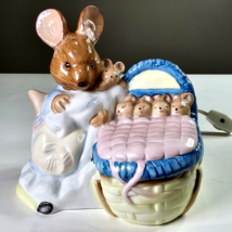 1989 Beatrix Potter Rabbit Collectible Ceramic Night Light - Schmid Mom ... - £20.35 GBP