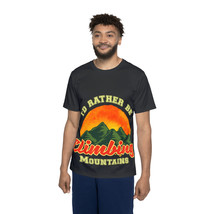 Men's All-Over-Print Sports Jersey with Mountain Graphic - Quick Drying - $40.17+