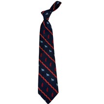 70s VTG Stock MArket Bull Bear Ticker Tape Mens Necktie London 400 Silk ... - $42.77