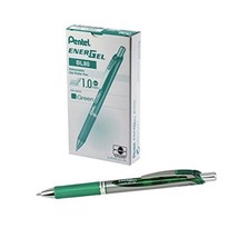 Pentel Energel Retractable Gel Rollerball Pen 1.0mm Pack of 12 green  - £57.21 GBP