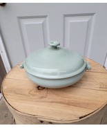 Wedgwood Ofetruria &amp; Barlaston Celadon Covered Casserole. It Measures 8-... - $21.00