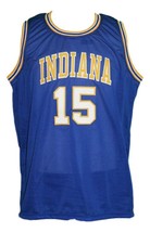 Jerry Harkness #15 Indiana Aba Basketball Jersey Sewn Blue Any Size image 4