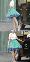 PINK A-line Layered Tulle Skirt Outfit Women Girl Plus Size Flare Tulle Skirt image 8