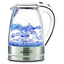 Brand New 1.7 Liter Kt-1900 Royal Glass Electric Tea Kettle (White) - £46.28 GBP