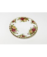 ROYAL ALBERT OLD COUNTRY ROSES Floral White  Red Gold 6 1/4 BREAD PLATE - £15.04 GBP