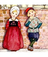 Children Eating Candy 1906 Lithograph Art Print 6 x 4&quot; MilIicent Sowerby... - $561.68 MXN