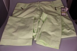 CHAUS Dena Dress Pants Pastel Palm color 105 cirtus peel S 14, zippered ... - £19.57 GBP