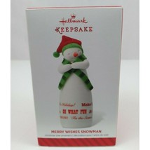 2014 Hallmark Keepsake Ornament Limited Edition Merry Wishes Snowman - £7.74 GBP