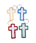 Cross Key Ring Party Favor set of 4 - $23.00