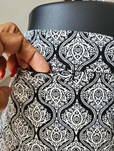 Charter Club Women&#39;s Black/White Cotton Paisley Straight Legs Dress Capr... - $25.00