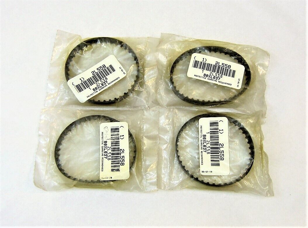 80XL037 Rubber Timing Belt 3/8&quot; W x 40 Teeth Qty 4 New 2L558 - $16.57