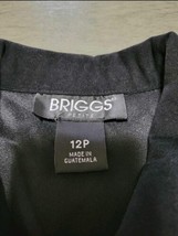 Briggs Petite 12 P Long Sleeve Blue,white,black Zip Up blazer - £7.86 GBP