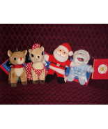 4 Build A Bear Workshop Rudolph Tiny Clip Collectifriend Complete Set Wi... - £39.31 GBP