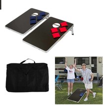 Aluminum Frame Cornhole Toss Game Set With 8 Bean Bags And Travel Carryi... - £78.58 GBP