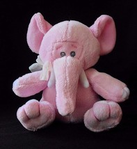 The Petting Zoo Pink Elephant Plush Soft Toy 5&quot; Stuffed Rattle Lovey - £9.25 GBP