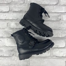 Polo Ralph Lauren Ranger HI II Boots Black Leather Boys Youth Size 8 New... - $45.70