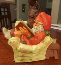 Vintage Enesco 1994 Klaus Wickl Sandman With Donkey 340464 Santa Figure ... - $67.50