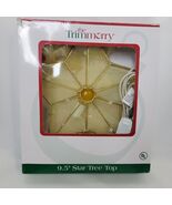 The Trimmerry 9.5&quot; Gold Mesh &amp; Pearl Lighted Tree Topper Holiday Christm... - $24.65 CAD