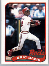 1989 Topps 330 Eric Davis  Cincinnati Reds - £0.77 GBP