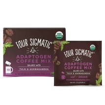 Four Sigmatic Adaptogen Coffee USDA Organic with Ashwagandha &amp; Eleuthero Packof1 - £11.68 GBP