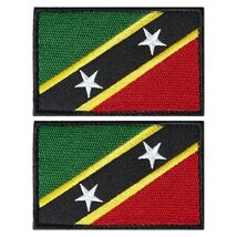 stidsds 2 Pack Saint Kitts and Nevis Flag Embroidered Patches Tactical - €8,32 stidsds 2 Pack Saint Kitts and Nevis Flag Embroidered Patches Tactical - €8,32 EUR