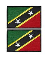 stidsds 2 Pack Saint Kitts and Nevis Flag Embroidered Patches Tactical - $13.49 CAD