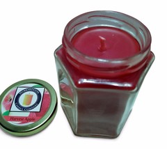 Harvest Apple Scented 100% Beeswax Jar Candle, 12 oz - £21.23 GBP