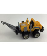 Jeep Friction Powered Vehicle 4WD Winch Hoist Vintage 1980&#39;s Yellow Toy - $40.55 CAD