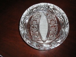 Crystal Glass Large Ashtray 8.75" Diameter NIB image 4