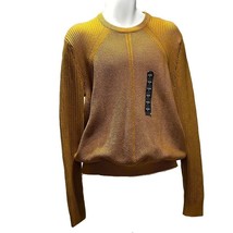 S EAN John Men&#39;s Size L Gold Cotton Knit Pullover Sweater New - $35.99